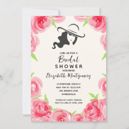 Waterverf Rozen Groot Pet Vrijgezellenfeest Kaart