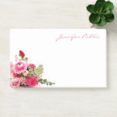 Waterverf Rozen Hand Script Elegant Art Sjabloon Post-it® Notes (Kantoor)