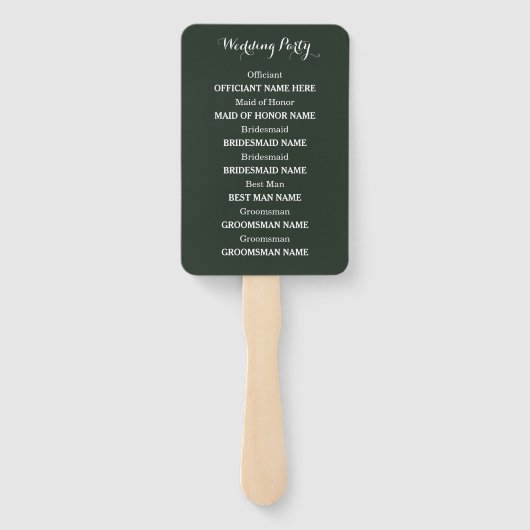 Waterverf Rozen Handwaaier (Achterkant)