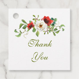 Waterverf Rozen Herfst Bedankjes Labels