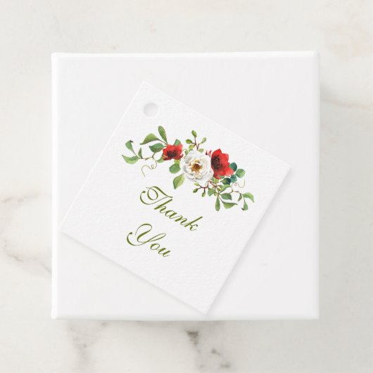 Waterverf Rozen Herfst Bedankjes Labels (In situ)