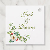 Waterverf Rozen Herfst Bedankjes Labels (Achterkant)