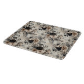  Waterverf Rozen in Beige, Zwart, Cream Snijplank (Hoek)