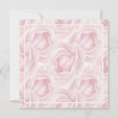 Waterverf rozen in bleek roze, crèmewit Bruiloft Kaart (Achterkant)