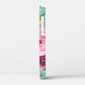 Waterverf Rozen in roze Cream Aqua Glitter Case-Mate iPhone Case (Achterkant / Links)