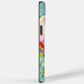 Waterverf Rozen in roze Cream Aqua Glitter Case-Mate iPhone Case (Achterkant / Rechts)