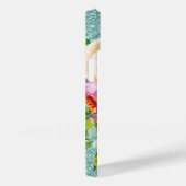 Waterverf Rozen in roze Cream Aqua Glitter Case-Mate iPhone Case (Achterkant / Rechts)
