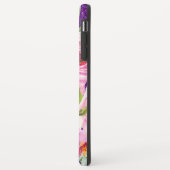 Waterverf Rozen in Roze en Cream Paarse Glitter Case-Mate iPhone Case (Achterkant/links)