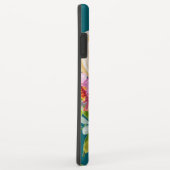 Waterverf Rozen in roze en crème op Blauwgroen Case-Mate iPhone Case (Achterkant/rechts)