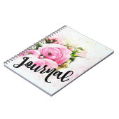 Waterverf Rozen Journal Notitieboek (Linkerzijde)