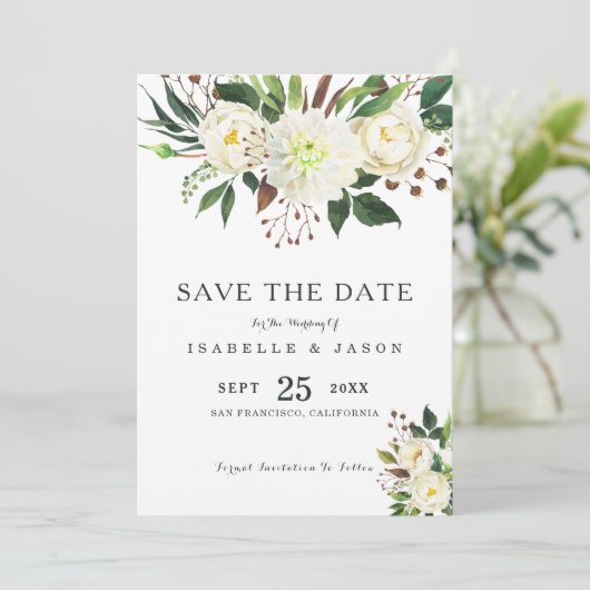 Waterverf Rozen Kaart (Staand voorkant)