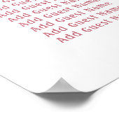 Waterverf Rozen Kam Doop Zitting Grafiek Poster (Hoek)