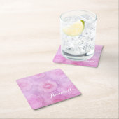 Waterverf rozen kartonnen onderzetters (Insitu)