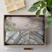 Waterverf  rozen kas tissuepapier (Geschenk)