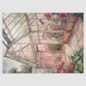 Waterverf  rozen kas tissuepapier (Voorkant)