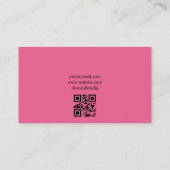 Waterverf Rozen Kleding Mode Boutique Visitekaartje (Achterkant)