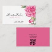 Waterverf Rozen Kleding Mode Boutique Visitekaartje (Voorkant / Achterkant)