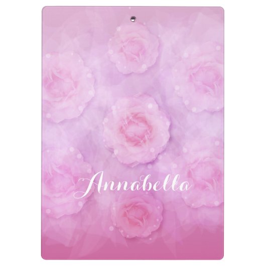 Waterverf rozen klembord (Achterkant)