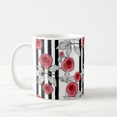 Waterverf rozen koffiemok (Links)