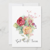 Waterverf Rozen krijgen een goede Kaart (Voorkant)