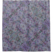 Waterverf Rozen lavender Douchegordijn (Voorkant)