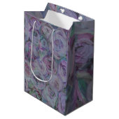 Waterverf Rozen lavender Medium Cadeauzakje (Voorkant Gekanteld)