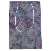 Waterverf Rozen lavender Medium Cadeauzakje (Voorkant)