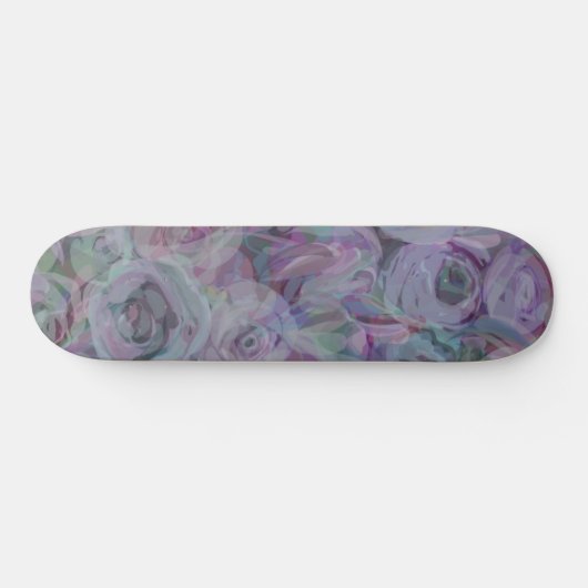 Waterverf Rozen lavender Persoonlijk Skateboard (Horizontaal)