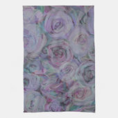 Waterverf Rozen lavender Theedoek (Verticaal)