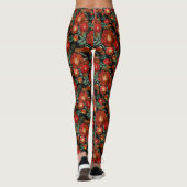 Waterverf, rozen. leggings (Achterkant)