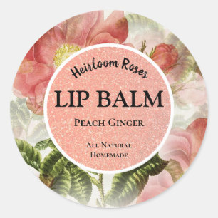 Waterverf Rozen Lippenbalsem Product Stickers
