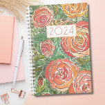 Waterverf Rozen Maandplanner Planner<br><div class="desc">Blijf georganiseerd in stijl met onze niet-gedateerde Waterverf Rozen Monthly Planner. Deze planner heeft een prachtige waterverf rozen achtergrond in een zacht roze en koraal, wat een elegante, kunstzinnige toets toevoegt aan uw dagelijkse planning. De hoes heeft een gecentreerd, gedurfd en modern jaar dat kan worden aangepast aan het jaar....</div>