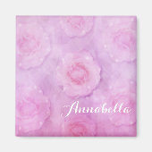 Waterverf rozen magneet (Voorkant)