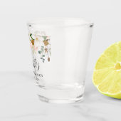 Waterverf Rozen Magnolias Bachelorette Party Shot Glas (Rechts)