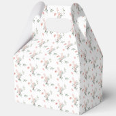 Waterverf Rozen met Vlinders Baby shower Bedankdoosjes (Achterkant)