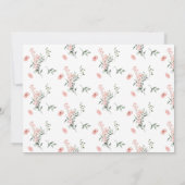 Waterverf Rozen met Vlinders Baby shower Kaart (Achterkant)