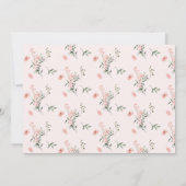 Waterverf Rozen met Vlinders Baby shower Kaart (Achterkant)