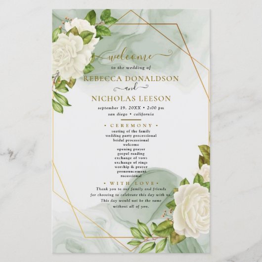 Waterverf Rozen minimaliseringsprogramma voor brui (Voorkant)