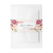 Waterverf Rozen Moderne Trouwdag Uitnodigingen Wikkel (Voorkant Voorbeeld)