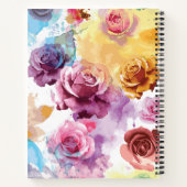 Waterverf Rozen Notitieboek (Achterkant)