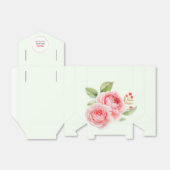 Waterverf Rozen ontwerp Vrijgezellenfeest Voerboxe Bedankdoosjes (Uitgevouwen)