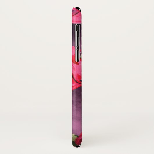 Waterverf Rozen op zwart Case-Mate iPhone Case (Achterkant/links)