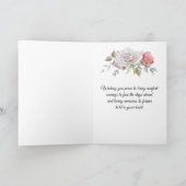 Waterverf Rozen, papavers, wilde bloemen | Kaart (Binnen)