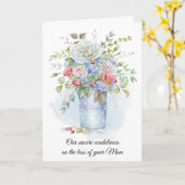 Waterverf Rozen, papavers, wilde bloemen | Kaart (Gele Bloem)