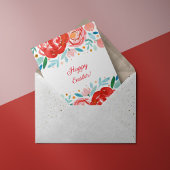 Waterverf rozen Pasen Kaarten