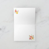 Waterverf Rozen Patroon Blanco Kaart (Binnen)