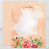 Waterverf Rozen Persoonlijke artikelen (Voorkant / Achterkant)