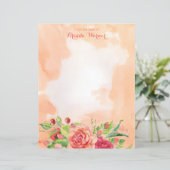 Waterverf Rozen Persoonlijke artikelen (Staand voorkant)