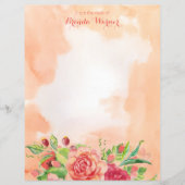 Waterverf Rozen Persoonlijke artikelen (Voorkant)