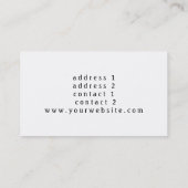 waterverf rozen pianist visitekaartje (Achterkant)